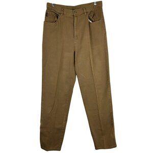 Lauren Ralph Lauren Jeans Womens 12 Khaki  High Rise Straight Leg Casual Pants